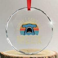 Vintage Hammerhead Shark Lover Crystal Glass Ornament Sorry I Cant Its Week
