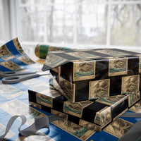 Vintage Japanese Sea Monster Wrapping Paper Roll Retro Mythology Newspaper Ukiyo-e Art