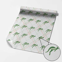 Vintage Kangaroo Australia Wrapping Paper Roll Patriotic Country Pride Graphic Aussie Roo Kangaroo