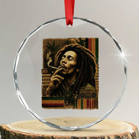 Vintage Marley Guitarist Crystal Glass Ornament Rastaman Rastafari Music Vibes Only Rasta Jamaica Reggae TS10