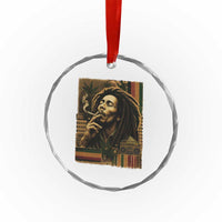 Vintage Marley Guitarist Crystal Glass Ornament Rastaman Rastafari Music Vibes Only Rasta Jamaica Reggae TS10