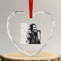 Vintage Marley Heart Crystal Glass Ornament Jamaica Jamaican Rasta Reggage Music - Wonder Print Shop