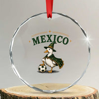 Vintage Mexico Soccer Wizard Duck Magical Fantasy Crystal Glass Ornament Retro Mexican Pride Football Fans