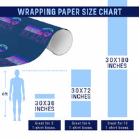 Vintage Miami Beach Wrapping Paper Roll Florida Proud Floridian Retro Palms Trees