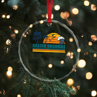 Vintage Nassau Crystal Glass Ornament Bahamas Vacation Beach Summer Retro Sunset TS10