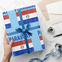 Vintage Paraguay Flag Distressed Paraguayan Pride Patriotic Soccer Fan Graphic Wrapping Paper Roll