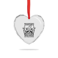 Vintage Raccoon 13th Birthday Heart Crystal Glass Ornament 13 Year Old Official Teenager Gifts