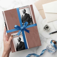 Vintage Stamp W E B Du Bois Wrapping Paper Roll Black Thought Leader