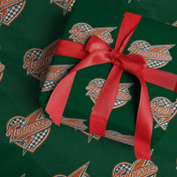 Vintage Tennessee Wrapping Paper Roll Checkered Heart Love TN Orange US State