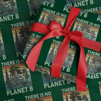 Vintage There Is No Planet B Earth Day Gift Wrapping Paper Roll