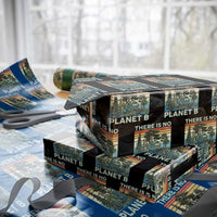 Vintage There Is No Planet B Earth Day Gift Wrapping Paper Roll