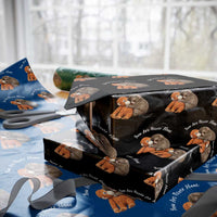 Viral Punch Monkey Wrapping Paper Roll Cute Baby Monkey With Plush Toy Animal Lovers