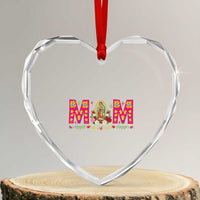 Virgen de Guadalupe Heart Crystal Glass Ornament Mexican Heritage Mom Mother’s Day Gift