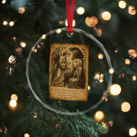 Virgin Mary Crystal Glass Ornament Angel Gabriel Luke 1:30 Christian TS14