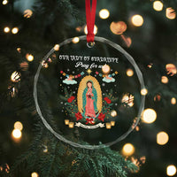 Virgin Mary Crystal Glass Ornament Our Lady Of Guadalupe Pray For Us TS14