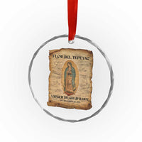Virgin Mary Crystal Glass Ornament Our Lady Virgen De Guadalupe - Wonder Print Shop