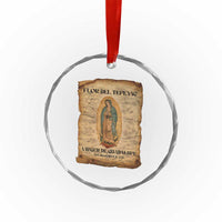 Virgin Mary Crystal Glass Ornament Our Lady Virgen De Guadalupe TS14
