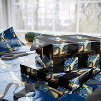 Virgin Mary Starry Night Wrapping Paper Roll Luke 2:11 Christian Faith - Wonder Print Shop