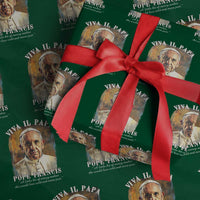 Viva il Papa Pope Francis Wrapping Paper Roll Papa Memorial Tribute - Wonder Print Shop