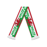 Wales Rugby Ruffneck Scarf Go Red Dragons
