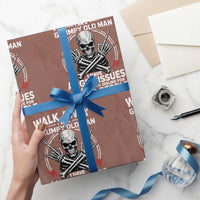 Walk Away I Am A Grumpy Old Man I Have Anger Issues Wrapping Paper Roll Funny Senior Citizen