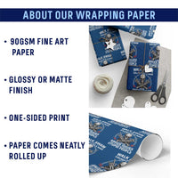 Walk Away I Am A Grumpy Old Man I Have Anger Issues Wrapping Paper Roll Funny Senior Citizen