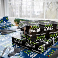 Walking Frog Against Fascism Wrapping Paper Roll Frogs Band Resistance Protest - Wonder Print Shop