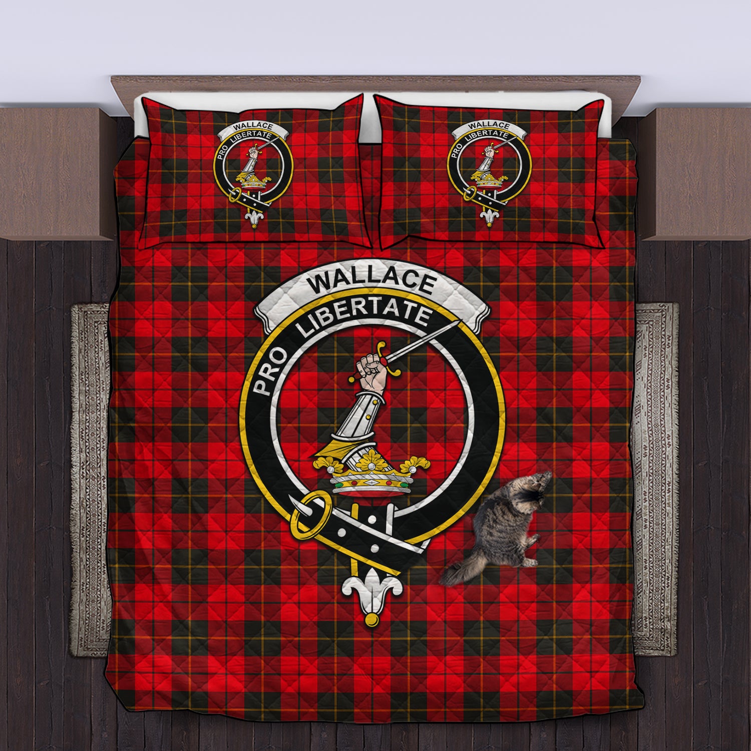 wallace-weathered-clan-tartan-quilt-bed-set-family-crest-tartan-quilt-bed-set