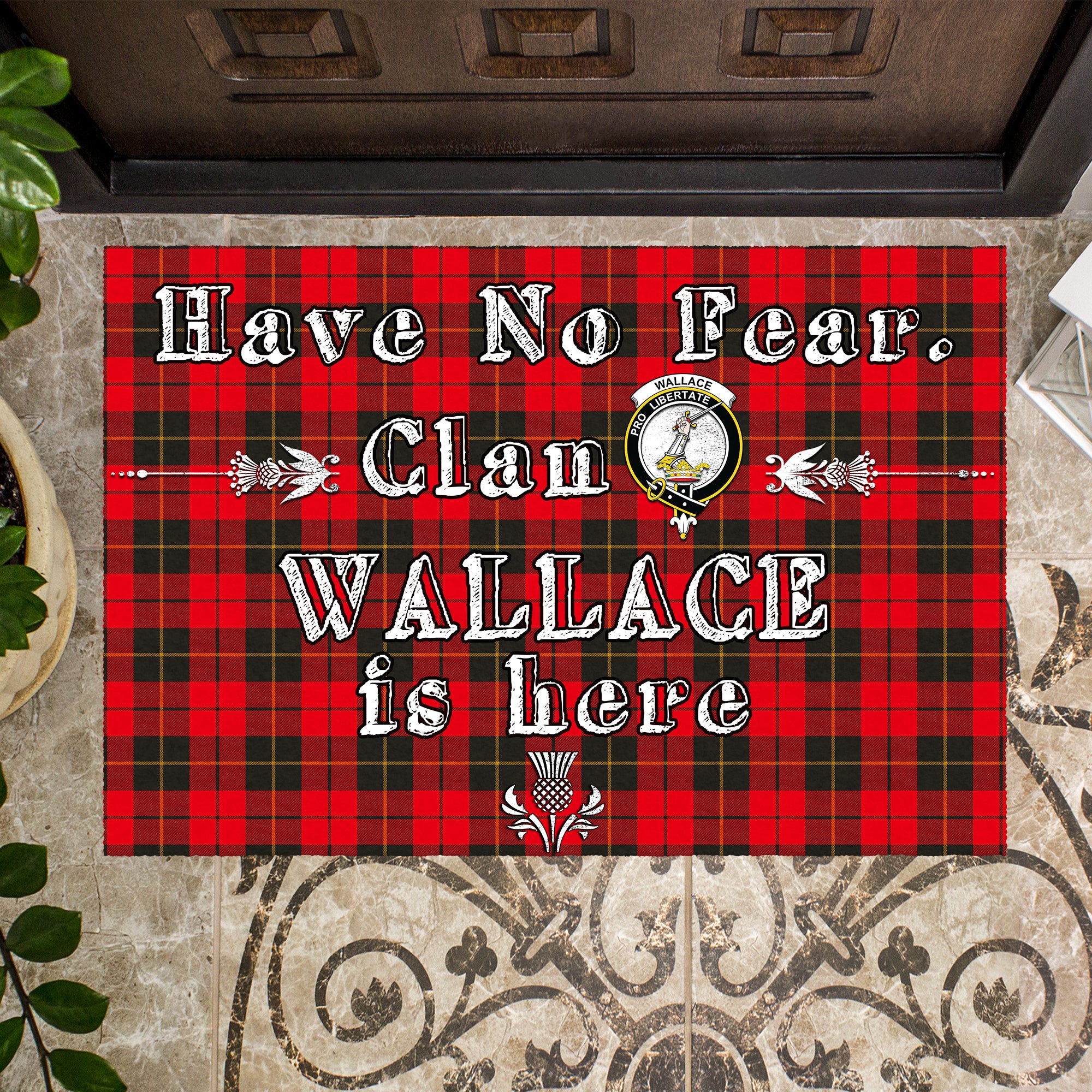 wallace-weathered-clan-tartan-door-mat-family-crest-have-no-fear-tartan-door-mat