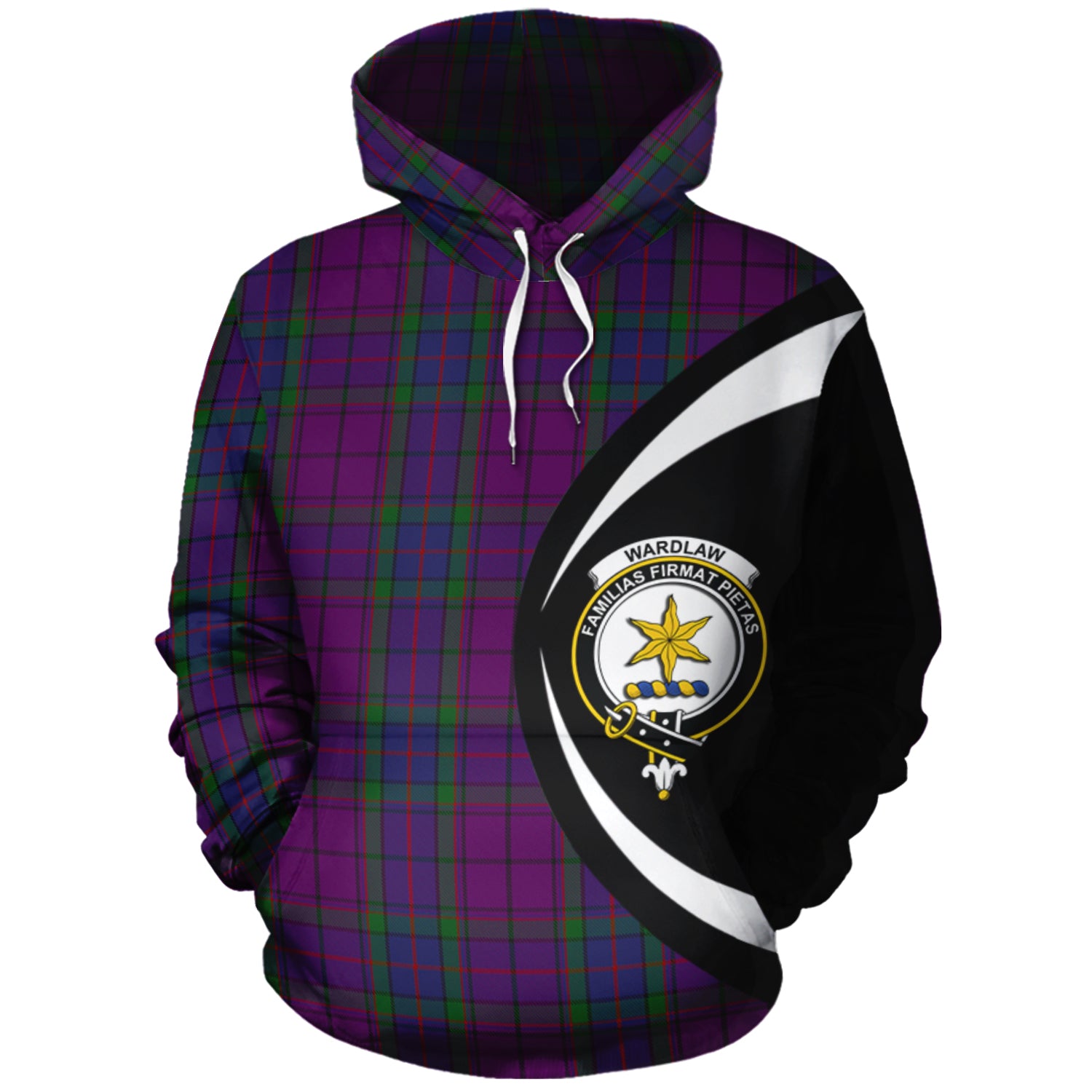 scottish-wardlaw-clan-crest-circle-style-tartan-hoodie