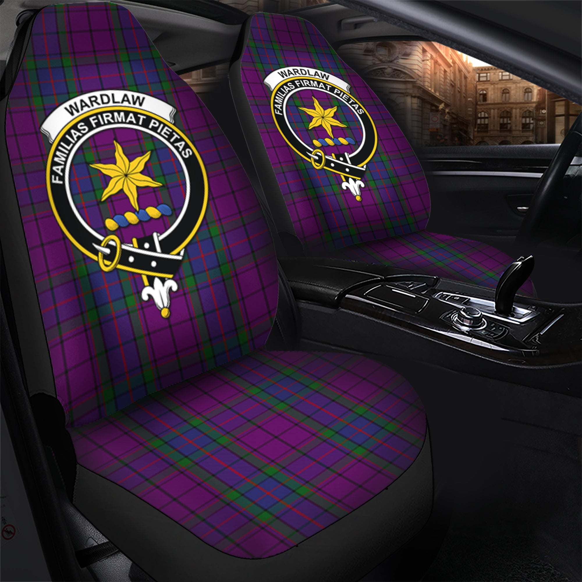 Wardlaw Clan Tartan Car Seat Cover, Family Crest Tartan Seat Cover TS23