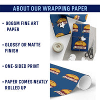 Washington Wrapping Paper Roll Football Native American Feather - Wonder Print Shop