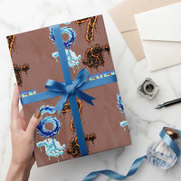 Water Fire Element Six Seven Wrapping Paper Roll Trendy Meme Gift