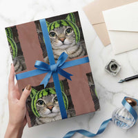 Watermelon Cat Silly Cat Meme Wrapping Paper Roll