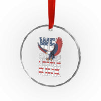 We Are Charlie Kirk Patriotic Crystal Glass Ornament United We Stand Strong and Honor American Eagle Graphic TS02