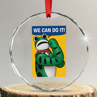 We Can Do It Rosie Frog Crystal Glass Ornament Resist Protest Parody Feminist Retro Poster TS02