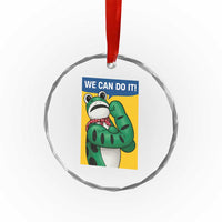We Can Do It Rosie Frog Crystal Glass Ornament Resist Protest Parody Feminist Retro Poster TS02