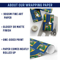 We Can Do It Rosie Frog Wrapping Paper Roll Resist Protest Parody Feminist Retro Poster - Wonder Print Shop
