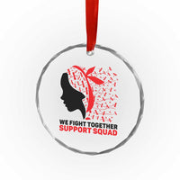 We Fight Together Support Squad Crystal Glass Ornament HIV Awareness Dragonfly Gift TS12