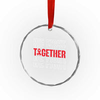 We Fight Together Support Squad HIV Awareness Gift Crystal Glass Ornament TS12