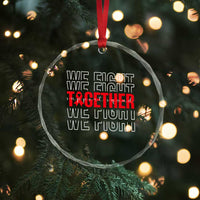 We Fight Together Support Squad HIV Awareness Gift Crystal Glass Ornament TS12
