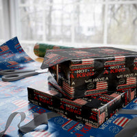 We Have A Constitution Not A King Wrapping Paper Roll No Kings in America Betsy Ross Flag - Wonder Print Shop