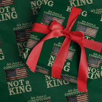 We Have A Constitution Not A King Wrapping Paper Roll Retro Social Justice American Flag - Wonder Print Shop