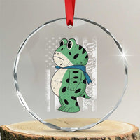 We The People Portland Frog Crystal Glass Ornament Patriotic Protest American Flag TS02