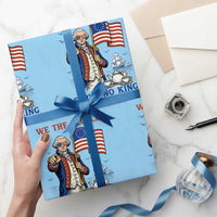 We The People Serve No Kings Wrapping Paper Roll Funny George Washington Protest