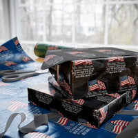 We the People US Flag Wrapping Paper Roll It Needs To Be Reread US Constitution - Wonder Print Shop