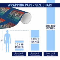 Weird Being The Same Age As Old People Retro Sarcastic Wrapping Paper Roll 40th 50th 60th 70th 80th Funny Birthday Gag Gifts - Wonder Print Shop