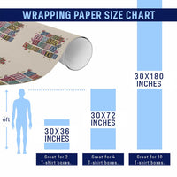 Weird Moms Build Character Wrapping Paper Roll Funny Mom Mother's Day