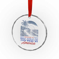 Welcome To America's Gulf Crystal Glass Ornament Retro Vintage Beach - Wonder Print Shop