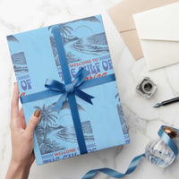 Welcome To America's Gulf Wrapping Paper Roll Retro Vintage Beach - Wonder Print Shop